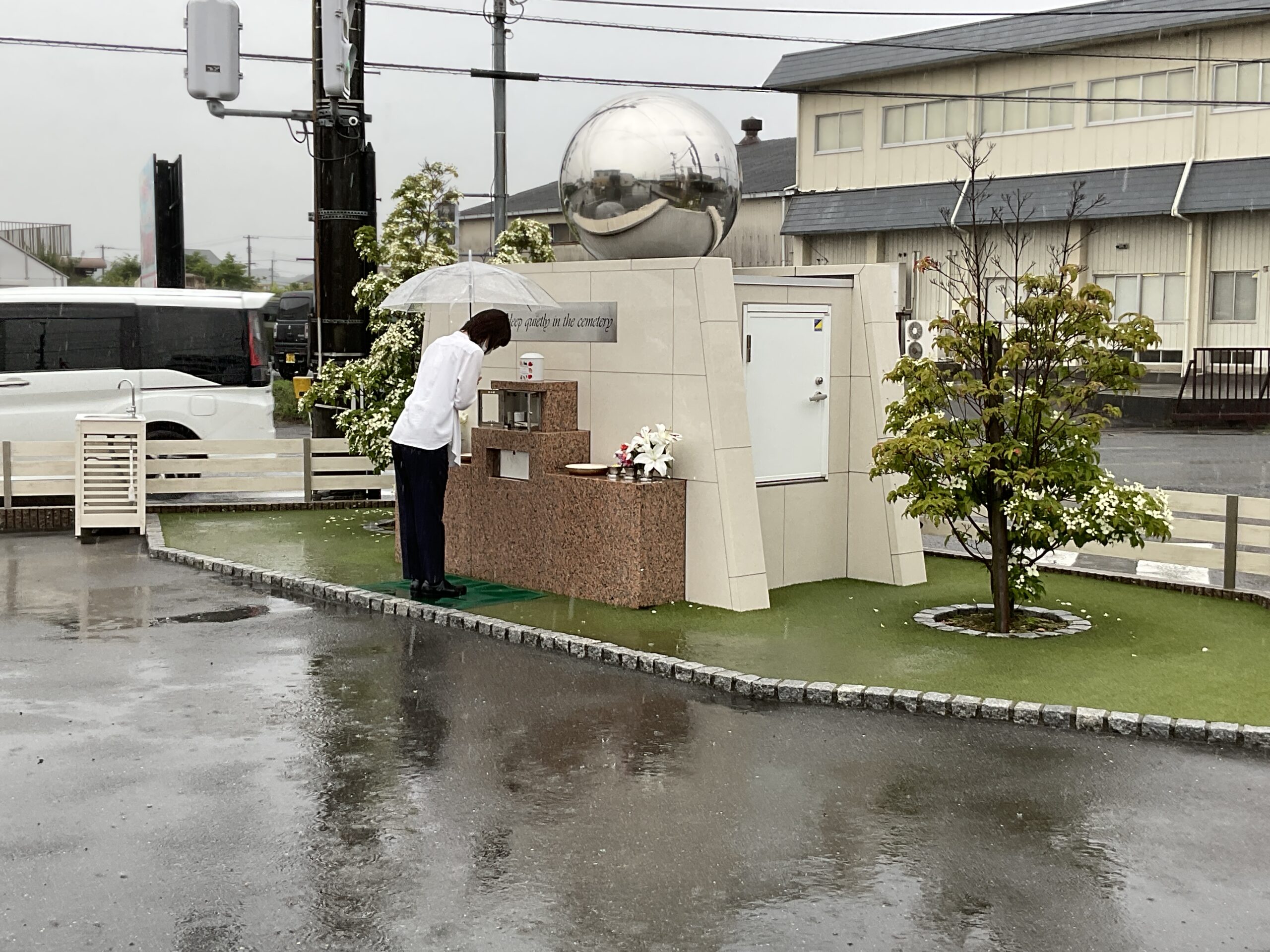 こてつくんを合同墓へ埋葬いたしました